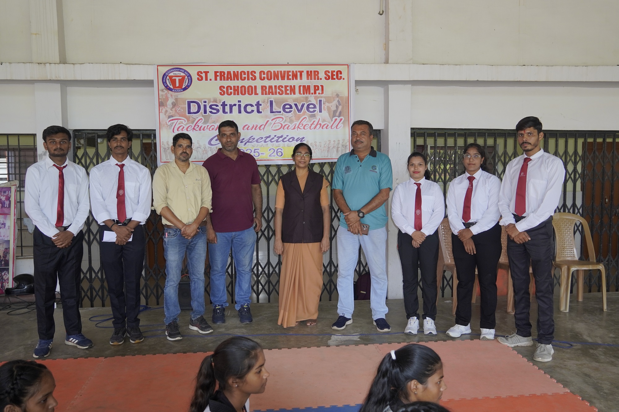 The District Level Sports Competition was successfully organized by ST. FRANCIS CONVENT HR. SEC. SCHOOL, RAISEN  on 23-7-25 at the school grounds. 